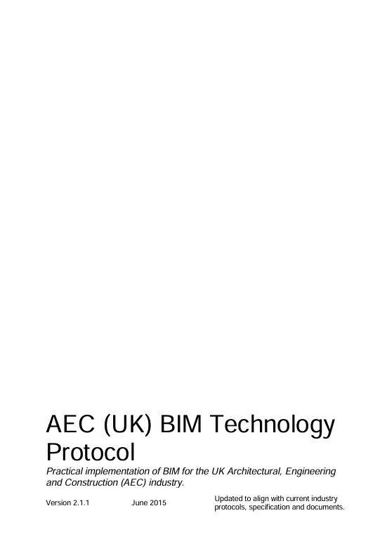 AEC BIM TECHNOLOGY PROTOCOL